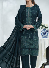 Miraas By VS Textile Embroidered Dhanak 3 Piece Unstitched Suit VS25MDWS D-42